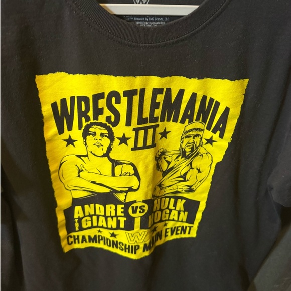 Funko WrestleMania III Black and Yellow Short Sleeve Tee - Picture 3 of 4
